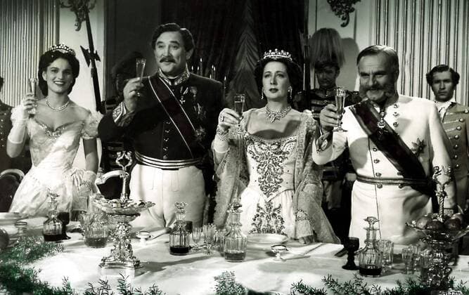 Ute Franz, Gustav Knuth, Vilma Degischer, ? 1955 UnitedArchives01364742