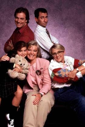 Jane Curtin, Kyndra Joy Casper, Stephen Collins, David Garrison, Mary Beth Hurt 1990 UnitedArchives01371007