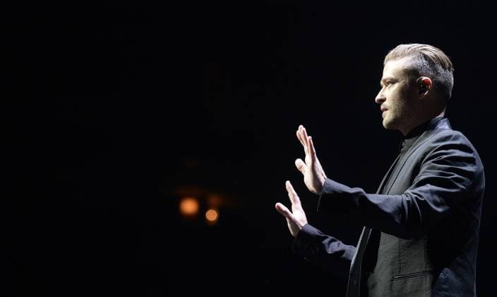 US singer Justin Timberlake performs during a concert in Prague, Czech Republic, on June 3, 2014. (CTKxPhoto MichalxKrumphanzl) CTKPhotoOF201406040472501  kru 4