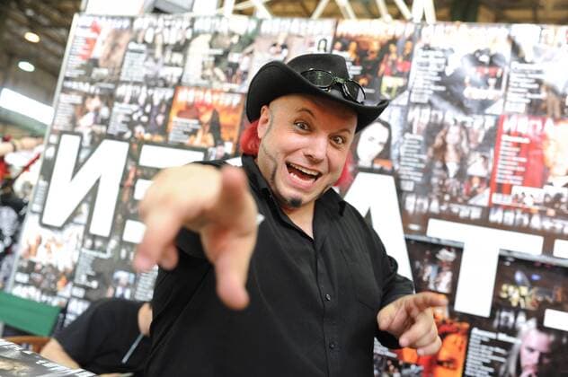 Sänger und Politiker Bruno Kramm (Piratenpartei) auf dem 23. Wave-Gotik-Treffen in Leipzig 23. Wave-Gotik-Treffen in Leipzig