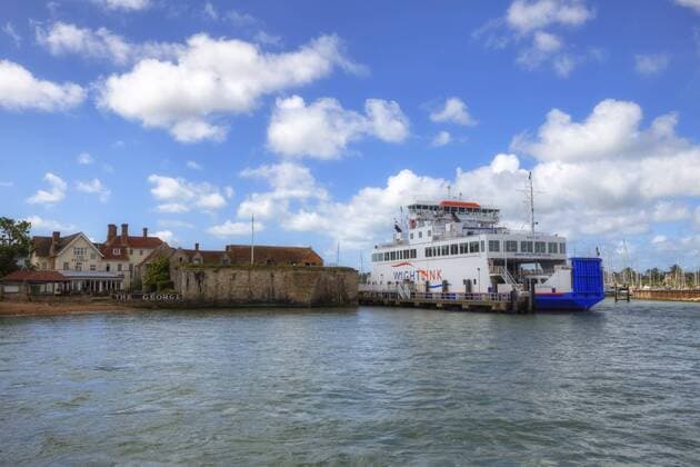 Yarmouth, Fähre, Isle of Wight, England, Grossbritannien