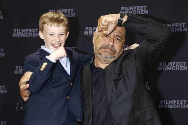 Kyle Catlett und Jean-Pierre Jeunet bei der Eröffnung vom 32. Filmfest München mit der Premiere des Kinofilms Die Karte meiner Träume The Young and Prodigious T.S. Spivet im Mathäser Filmpalast. München, 27.06.2014 xD.xBedrosianx xFuturexImage