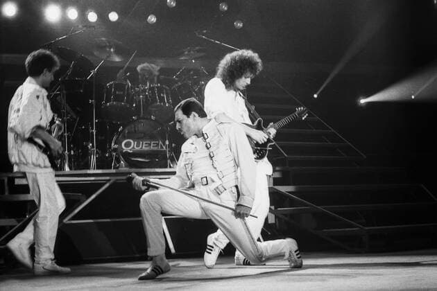 IMAGO ICONS: Freddie Mercury Brussels - 17 june 1986 Queen in concert in Brussels Queen a Forest National Credit: JMQuinet Reporters 