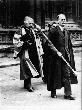 May 26, 1931 - London, England, U.K. - Professor ALBERT EINSTEIN visiting the University of Oxford. Einstein (March 14, 1879 Ð April 18, 1955) was a German theoretical physicist regarded as the greatest scientist of the 20th century. He proposed the theory of relativity and made contributions to the development of quantum mechanics, statistical mechanics, and cosmology. London United Kingdom  - ZUMAk09