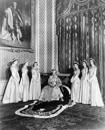 June 2, 1953 - London, England, U.K. - QUEEN ELIZABETH II has been crowned at a coronation ceremony in Westminster Abbey in London. In front of more than 8,000 guests, including prime ministers and heads of state from around the Commonwealth, she took the Coronation Oath and is now bound to serve her people and to maintain the laws of God. London United Kingdom  - ZUMAk09