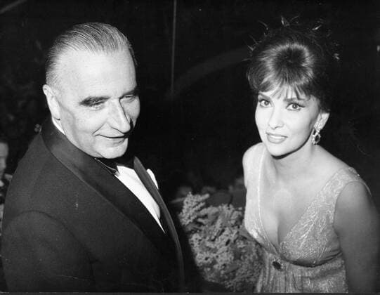 May 8, 1960 - Location Unknown - GEORGES POMPIDOU (1911-1974) was a French politician who served as the Prime Minister of France and later President of the French Republic. PICTURED: Georges Pompidou at an event with an escort. n a n a  - ZUMAk09