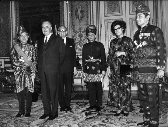 May 8, 1960 - Location Unknown - GEORGES POMPIDOU (1911-1974) was a politician who served as Prime Minister of France and later President of the French Republic. PICTURED: Georges Pompidou attends a conference. n a n a  - ZUMAk09