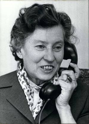 Nov. 14, 1961 - First female Minister in the Federal Republic of Germany: Dr.Elisabeth Schwarzhaupt (Elisabeth Schwarzhaupt) of the Christian Democratic Party. Photo shows Is the first female minister of the Federal Republic of Germany (west). she will lead the Ministry for Public Health which did not exist before. The new minsitry will deal with all problems about health and also about keeping air and water clan and the defense against all loud noises  - ZUMAk09