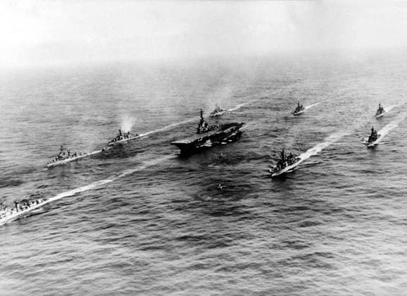 Aug. 5, 1964 - Tonkin, Vietnam - Vietnam War, also known as the Second Indochina War was a military struggle fought in Vietnam from 1959 to 1975, involving the North Vietnamese and the National Liberation Front (NLF) in conflict with United States forces and the South Vietnamese army. After Vietnamese had struggled for their independence from France during the First Indochina War, the country was temporarily divided into Communist North and non-Communist South Vietnam. The United States became involved in Vietnam because according to domino theory American policymakers believed that if the entire country fell under a Communist government, Communism would spread throughout Southeast Asia. The Vietnam War was a cause of much controversy in the United States. What began as a small group of advisors under President Dwight Eisenhower ended up with over a total of 2.5 million American troops  - ZUMAk09
