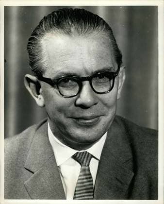 Feb. 02, 1967 - Kai-Uwe von Hassel (CDU) Federal Minister of Refugees, Expellees and War Victims.  - ZUMAk09
