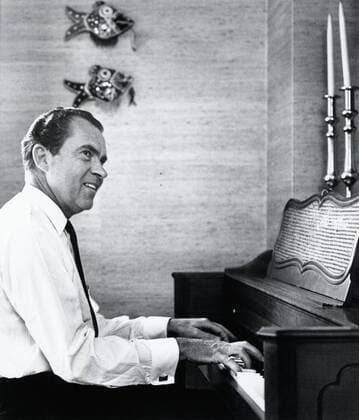 Aug 05, 1968 - New York, New York, U.S. - RICHARD NIXON (January 9, 1913 Ð April 22, 1994) was the 37th President of the United States (1969Ð1974), having formerly been the 36th Vice President of the United States (1953Ð1961). A member of the Republican Party, he was the only President to resign the office as well as the only person to be elected twice to both the Presidency and the Vice Presidency. Playing Piano.. New York U.S.  - ZUMAk09