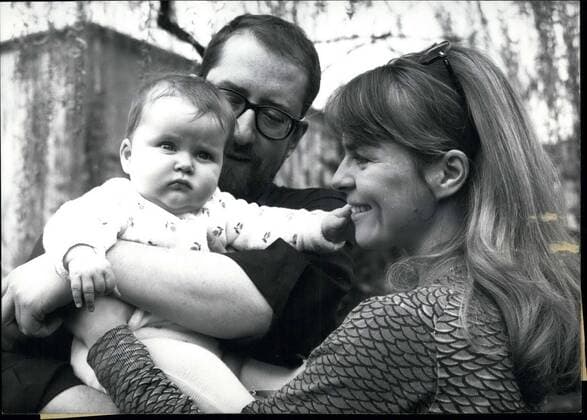 May 07, 1969 - Cornelia Froboess is finished with her months-long tour and glad to hold her little Agnes in her arms again. Agnes was staying with her grandparents in Berlin. Dr. Matiasek works in theater in Wuppertal, which is where Connie and Agnes will be going next week.  - ZUMAk09