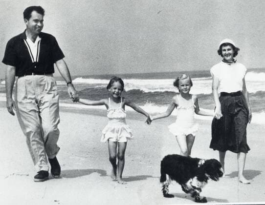 Jul 14, 1953 - Keys, Florida, U.S. - RICHARD NIXON (January 9, 1913 Ð April 22, 1994) was the 37th President of the United States (1969Ð1974), having formerly been the 36th Vice President of the United States (1953Ð1961). A member of the Republican Party, he was the only President to resign the office as well as the only person to be elected twice to both the Presidency and the Vice Presidency. As Vice President with family. Keys U.S.  - ZUMAk09