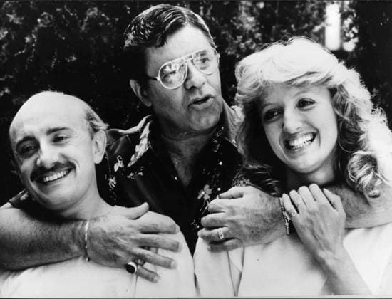 Jan. 10, 1984 - Paris, France - Actors JERRY LEWIS, CHARLOTTE de TURCKHEIM and MICHEL BLANC in a film scene from Retenez-moi ou je fais n malheur. Paris France  - ZUMAk09