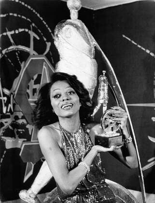 Apr 04, 1976; Paris, France; Singer actress DIANA ROSS received the Cesars award at the French equivalent to the Academy Awards. Paris France  - ZUMAk09