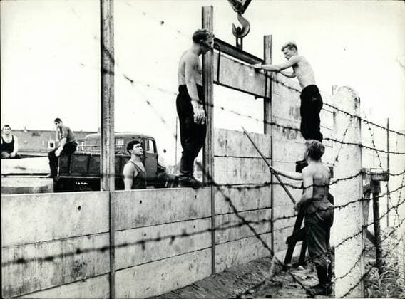 Aug. 13, 1976 - 13-8-1976: 15 years ago the Berlin Wall was built Ã¢â‚¬âÄœ For 15 years, the Berlin Wall which has become a symbol for the separation of East and West, exists. On August 13th, 1961, building commandos of the National PeopleÃ¢â‚¬â ¢s Army of the German Democratic Republic started the erection of the 3,50 meters high wall (picture)which separated the East sector from the other part of the city.  - ZUMAk09