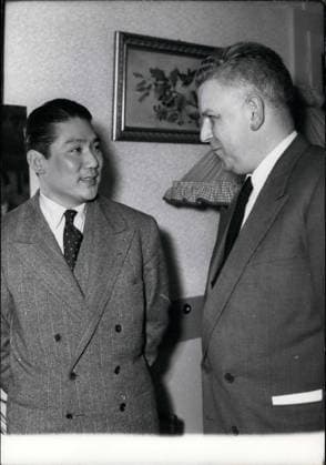 May 02, 1954 - Geneva Conference: The important meeting on the French-Swiss frontier at the small town of Sain-Julien, K. Gn~c Dinh, the foreign Minister for the Vietnam Government, and ~. Marc Jacquet, Secretary of State to the associated states, the meeting took place in an INN on the frontier named the ~uberge Sv~yarde.  - ZUMAk09