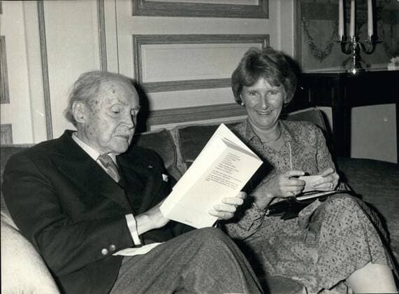 Nov. 22, 1979 - Goncourt Prize Winners: Antonine Maillet and Maurice Genevoix  - ZUMAk09