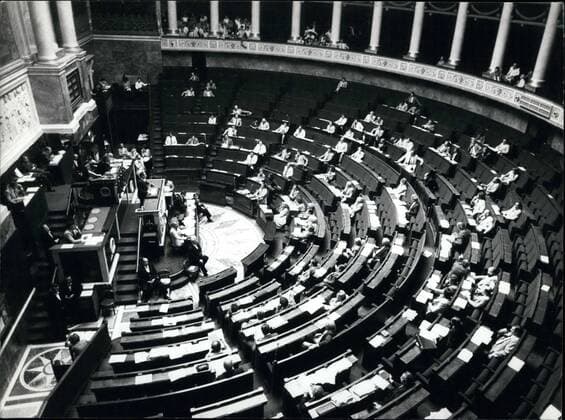 Jul. 21, 1982 - Robert Badinter Speaking at the National Assembly  - ZUMAk09