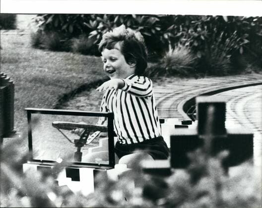 Jul. 07, 1973 - Queen Ingrid and Princess Benedikte of Denmark recently went along to the Lego - Land amusement park in Jutland . With them were Princess Benedikte and Prince Richard s children, Gustav and Alexandra, and Queen Margrethe and Prince Henrik s children , crown Prince Frederik and Prince Joachim and a right royal time was had by all. Photo shows Little Crown Prince Frederik, son of queen Margrethe and Prince Henrik seen enjoying himself at the wheel of one of the mini cars.  - ZUMAk09