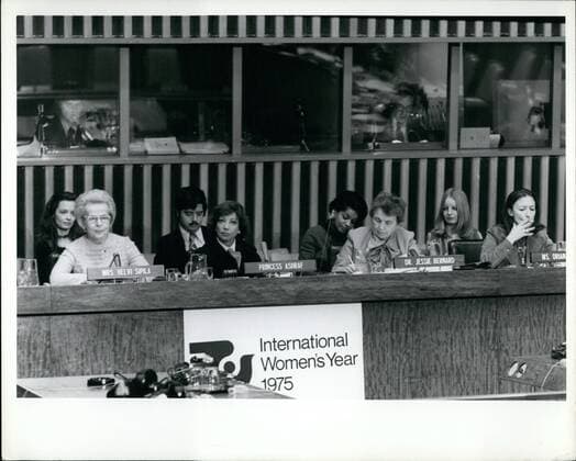 Mar. 03, 1975 - International Women s Day at the UN - New York, March 7, 1975 for R: Oriana Fallaci.  - ZUMAk09
