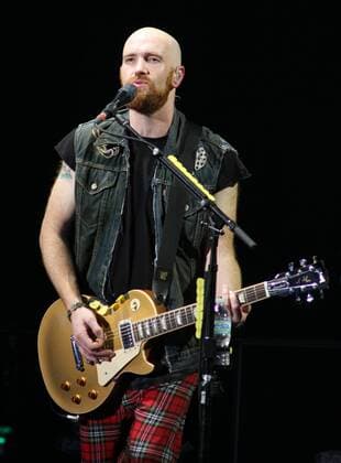 Mark Sheehan with The Script performs in concert at the Cruzan Amphitheatre in West Palm Beach, Florida on August 17, 2014.  WPB2014081722