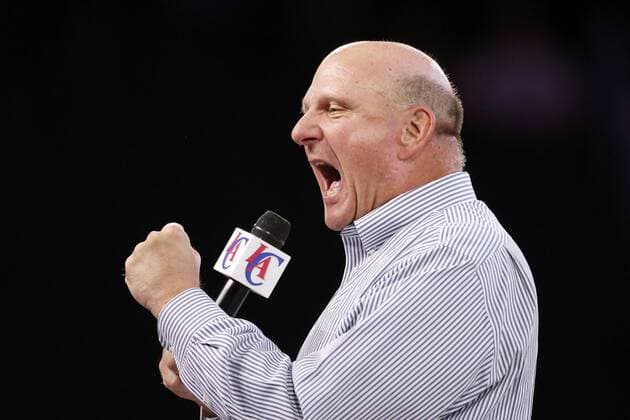Steve Ballmer NBA Basketball Herren USA : Steve Ballmer, neuer Eigentümer der LA Clippers - Los Angeles - 18 08 2014 ChrisElise PanoramicUSA 