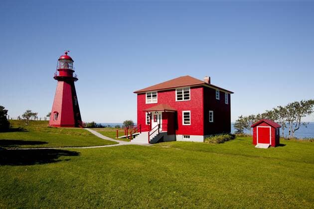 La Martre Lighthouse, Gaspe Peninsula, Quebec, Canada  acp50348