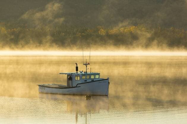 Fishing boat, St. Ann s, Bras d Or Lake, Cabot Trail, Cape Breton, Nova Scotia, Canada  acp63355 Photography