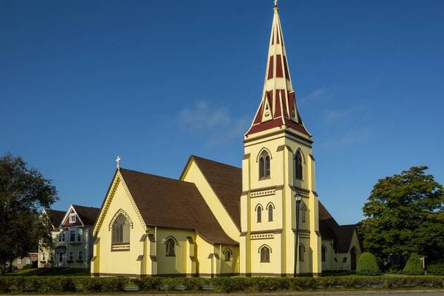 Saint James Anglican Church, Mahone Bay, Nova Scotia, Canada  acp63518 Photography