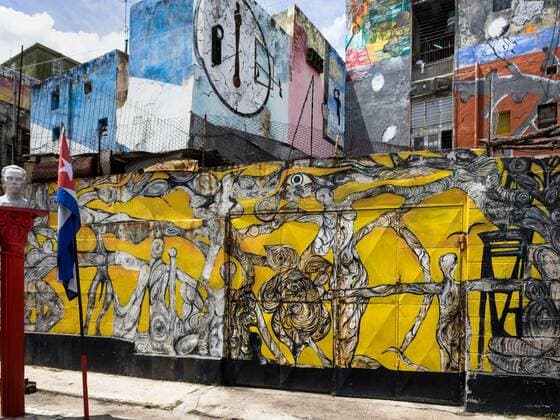 One small street of Havana painted artist. GeorgiyxRozov 
