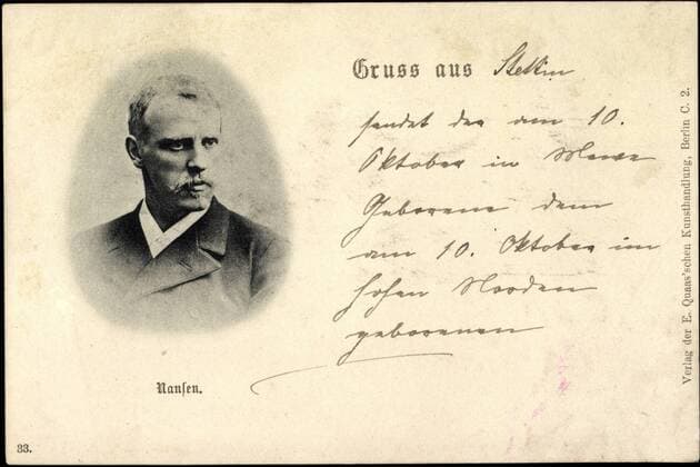 Norwegischer Polarforscher Fridtjof Wedel Jarlsberg Nansen, Stettin !AUFNAHMEDATUM GESCHÄTZT!