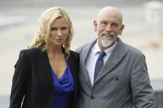 Film Casanova Variations photocall during San Sebastian Film Festival. In the pic: John Malkovich; Veronica Ferres RobertxSmith 