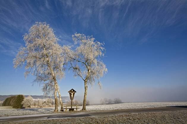 Germany, Bavaria, Murnau, Winter landscape  FOF00490