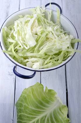 Pointed cabbage on wooden table  ODF000604