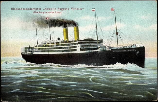 Riesendampfer Kaiserin Auguste Viktoria der HAPAG