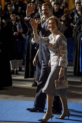 König Felipe und Königin Sofia bei der Verleihung der Prince of Asturias Awards 2014 im Teatro Campoamor. Oviedo, Spanien 24.10.2014 Foto:xDyDxFotografosx xFuturexImage