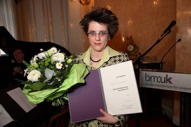 Großer Österreichischer Staatspreis 2010 Wien, BM, 08. 04. 2010 Olga NEUWIRTH