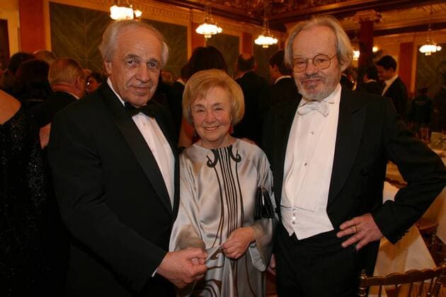 Wien, 23.01.2003 - Wiener Philharmonikerball - Pierre BOULEZ - Friedrich CERHA mit Gattin