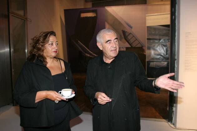 Wien,12.05.2003 - Zaha HADID - Ausstellung ihrer Architekturarbeiten im MAK - Peter NOEVER