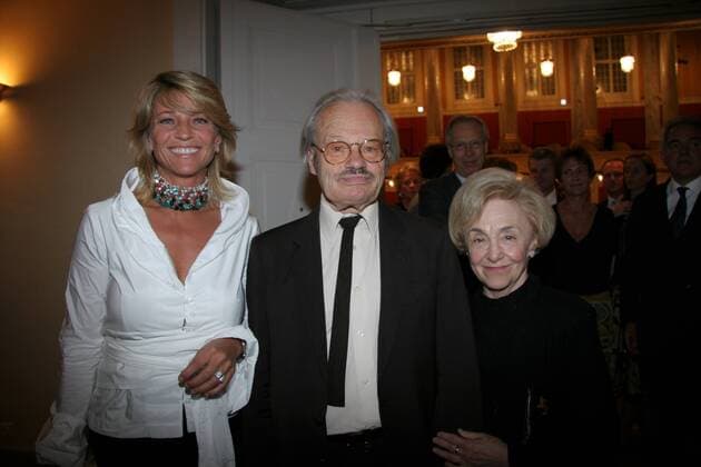 Wien 06 06 2005 - - Ingrid HAIMBÖCK - Friedrich CERHA mit Frau Gertraud