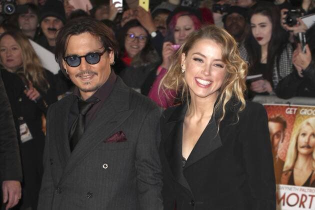 Johnny Depp und Amber Heard bei der Premiere des Kinofilms Mortdecai - Der Teilzeitgauner im Empire Leicester Square. London, 19.01.2015 Foto:xL.xAppelbyx xFuturexImage