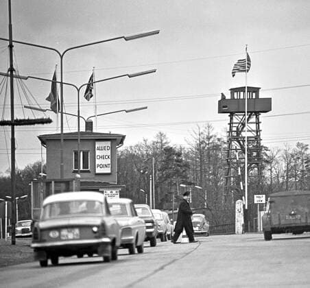 Grenzkontrollstelle zur DDR Helmstedt - Marienborn - gesehen 1966