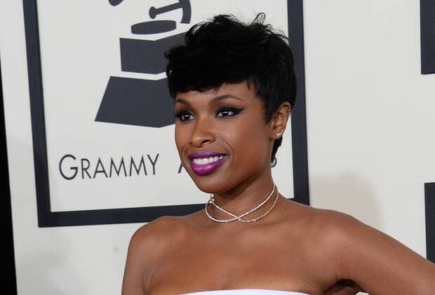 Jennifer Hudson arrives for the 57th Grammy Awards at Staples Center in Los Angeles on February 8, 2015.  LAP20150208627 JIMxRUYMEN