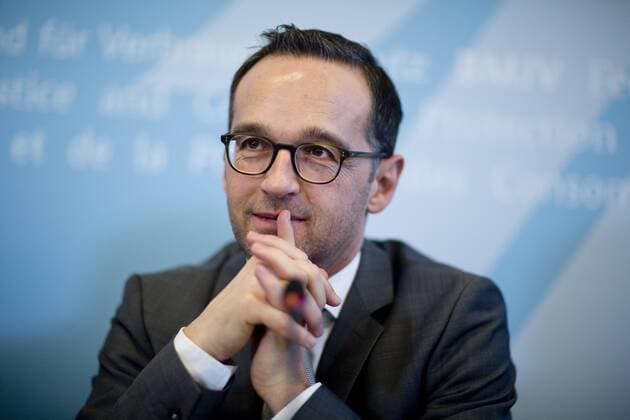 Deutschland, Berlin, Umweltforum Auferstehungskirche, Justizminister Heiko Maas SPD beim Safer Internet Day 2015 Wohin geht die Fahrt? Datenschutz und Datensicherheit im vernetzten Auto , 10.02.2015