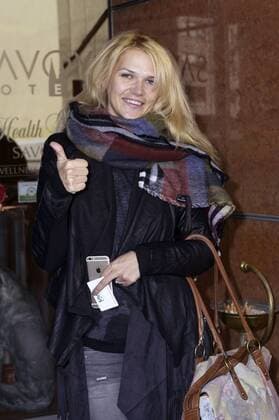 Sara Kulka bei der Ankunft der Dschungelcamp-Stars zur Aufzeichnung der RTL Show Welcome Home . Köln, 13.02.2015 Foto:xP.xMertensx xFuturexImage
