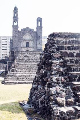 Der Marktplatz von Tlatelolco im Zentrum von Mexiko-Stadt