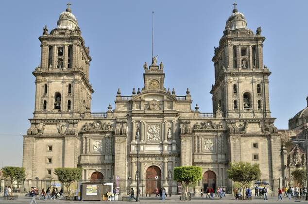 Catedral Metropolitana, Hauptkirche am Zocalo, Mexiko-Stadt, Distrito Federal, Mexiko, Nordamerika iblhmw04080131.jpg