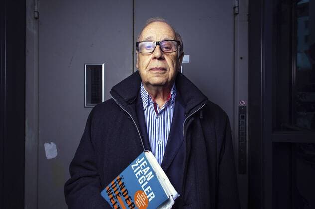 Jean Ziegler bei der lit.Cologne-Veranstaltung Jean Ziegler stürzt die Weltordnung im Roten Saal der Comedia. Köln, 15. März 2015 Foto:xC.xHardtx xFuturexImage