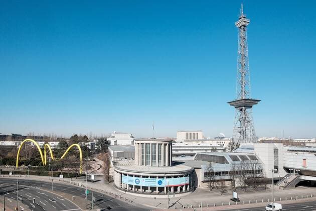 Der Berliner Funkturm auf dem Messegelände in Berlin Charlottenburg Berlin, Funkturm